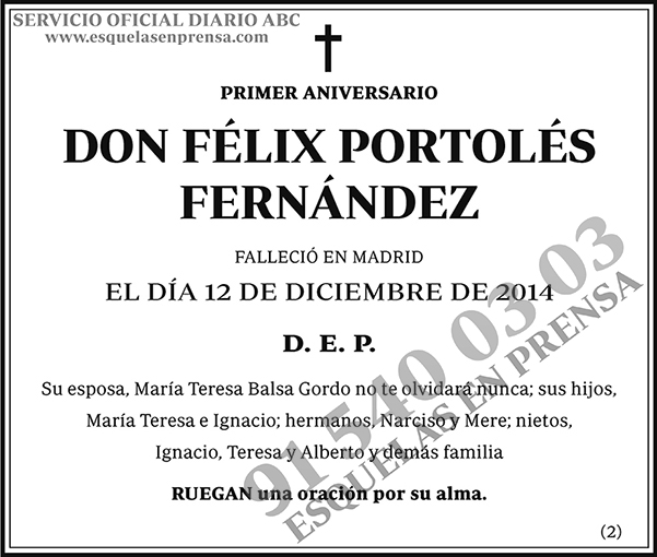 Félix Portolés Fernández